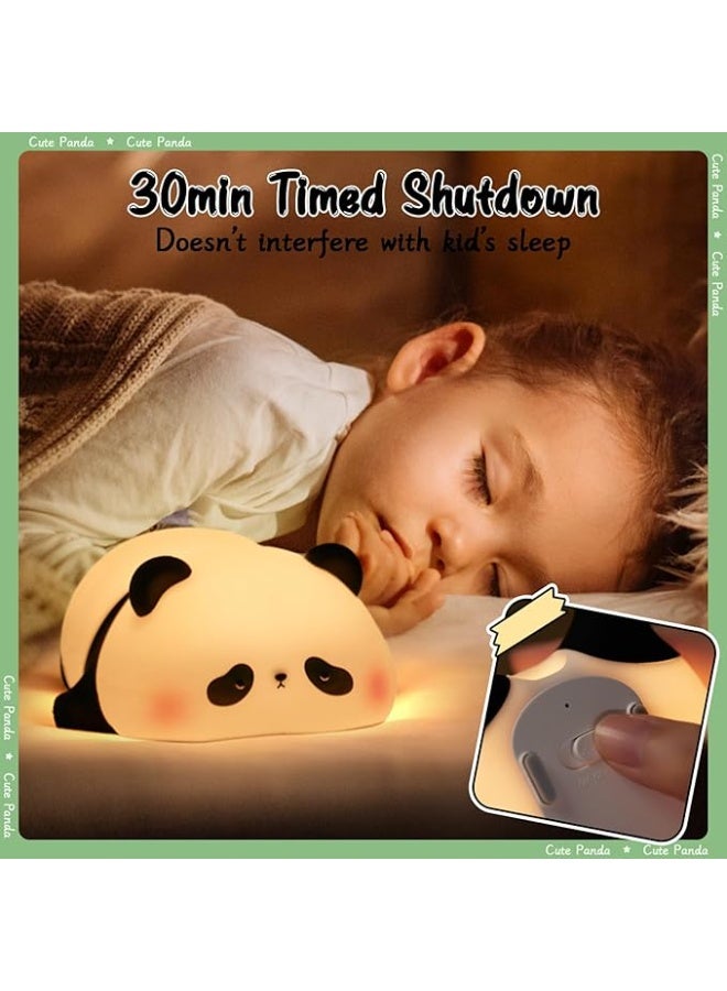 مصباح باندا ليلي للأطفال – إضاءة هادئة وتصميم لطيف لغرفة النوم - Image 4