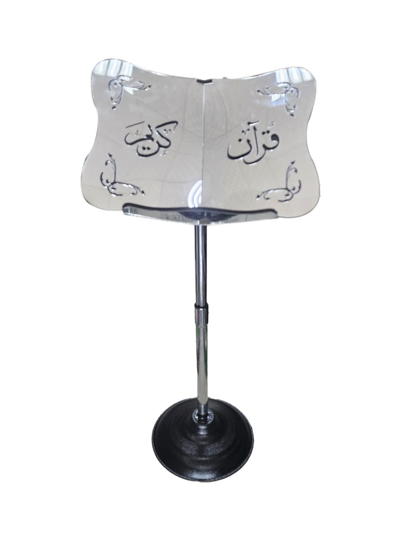 Silver Acrylic Quran Stand with Steel Base - pzsku/Z2B2606915801801E986CZ/45/_/1715073942/256ca7d6-af38-4989-96e6-4903eaa80def