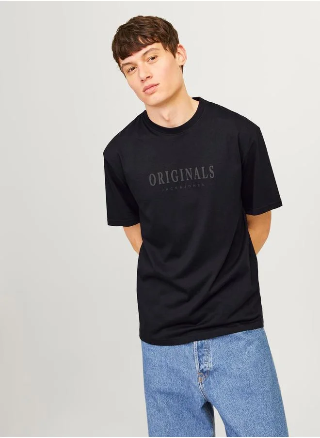 JACK & JONES Logo Detail Crew Neck T-Shirt