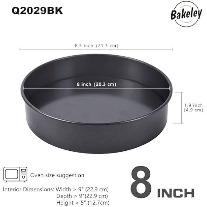 Bakeley 8inch loose base round deep cake pan - Image 4
