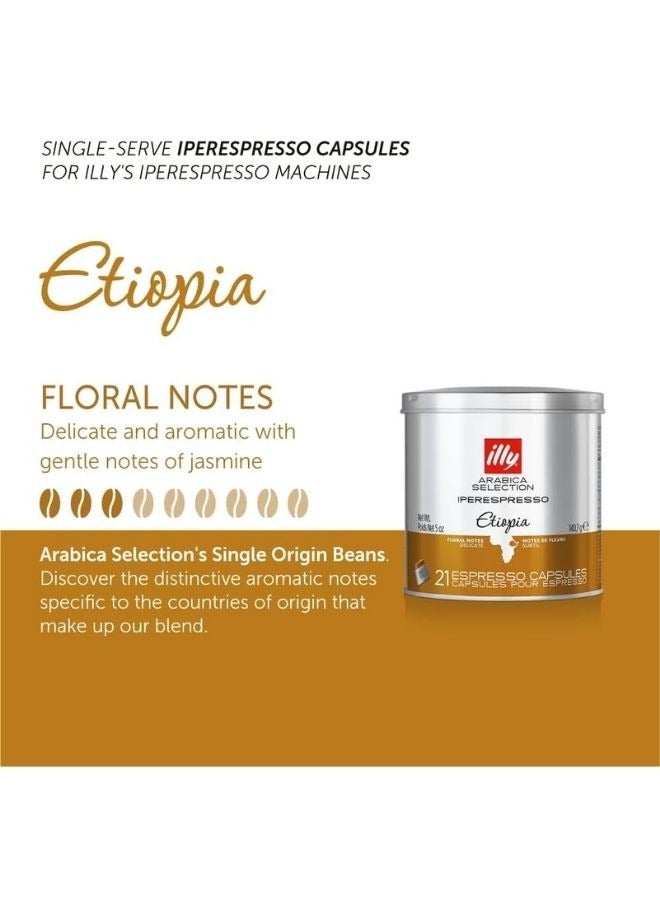 Illy Iperespresso capsules Ethiopia - pack of 6 with 21 capsules each can compatible with iperEspresso machine. - Image 3