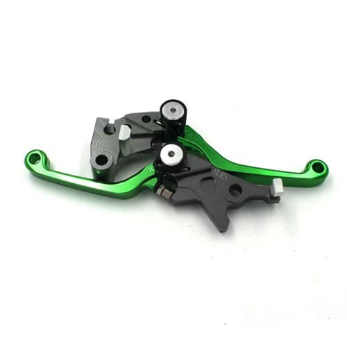 YSMOTO Dirt Bike Foldable Clutch Brake Lever for KLX125/KLX150S/KLX150L/KLX230/KLX250/KLX250S/KLX300/VERSYS-X300 And More Motorcycles, Green - Image 4
