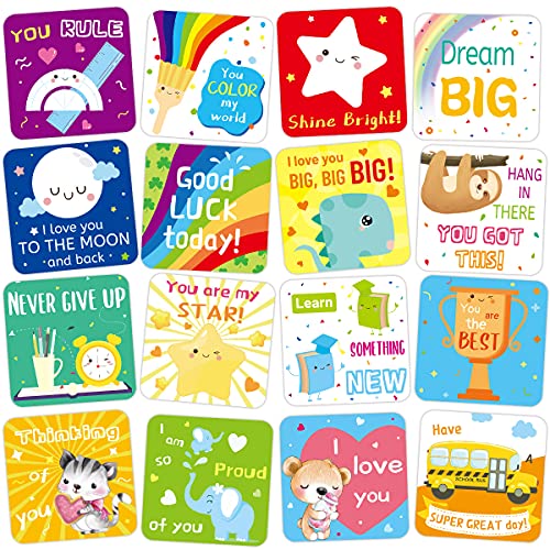Fancy Land 60 Lunch Box Notes for Kids Cute Motivational and Inspirational Thinking of You Cards for Boy’s and Girl’s Lunchbox - Image 1