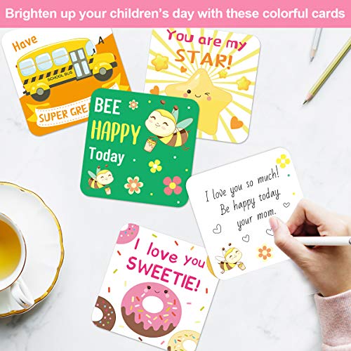 Fancy Land 60 Lunch Box Notes for Kids Cute Motivational and Inspirational Thinking of You Cards for Boy’s and Girl’s Lunchbox - Image 5
