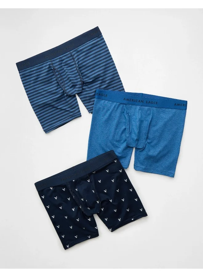American Eagle AEO Men's 6" Classic Boxer Brief 3-Pack