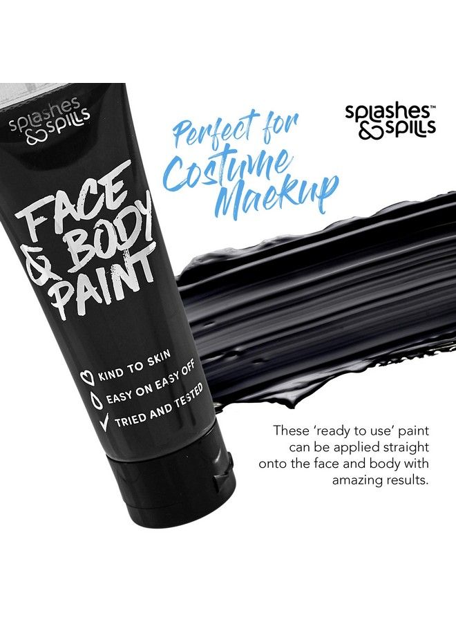 Splashes & Spills Face and Body Paint Cream Black 30ml Pretend Costume and Dress Up Makeup by Splashes & Spills - Image 5