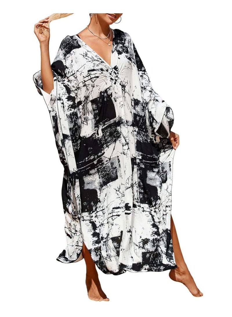 SYOSI Dresses Cover Up, Beach Coverup, Women's Long Clothes, Resort Dress, for Swimwear Women, Summer Wear, One Size Fits Most - Image 1