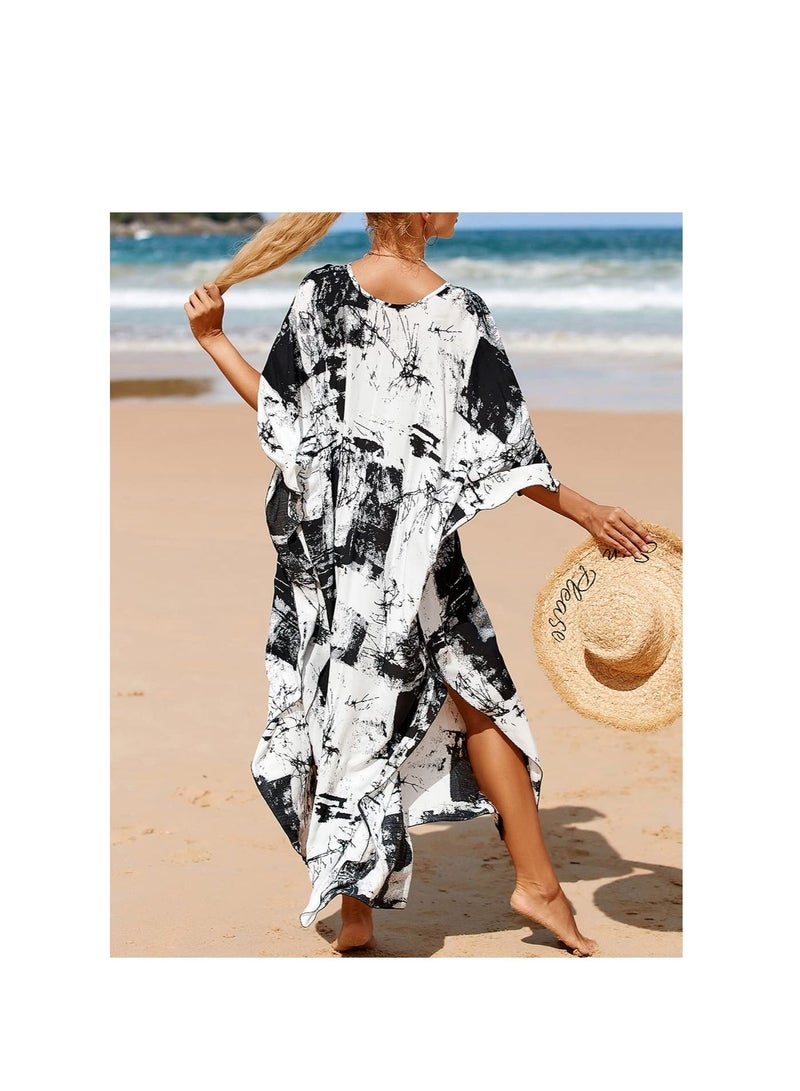 SYOSI Dresses Cover Up, Beach Coverup, Women's Long Clothes, Resort Dress, for Swimwear Women, Summer Wear, One Size Fits Most - Image 3