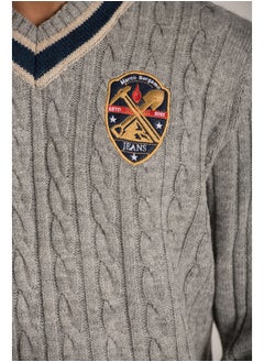 Marco Bergamo V-NECK PATCHED LOGO PULLOVER  - Image 2