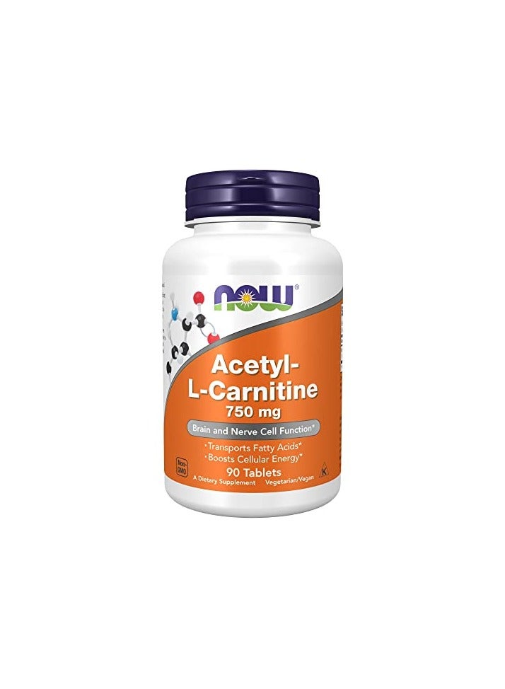 ناو الآن أسيتيل إل-كارن 750 مجم قرص 90 إس