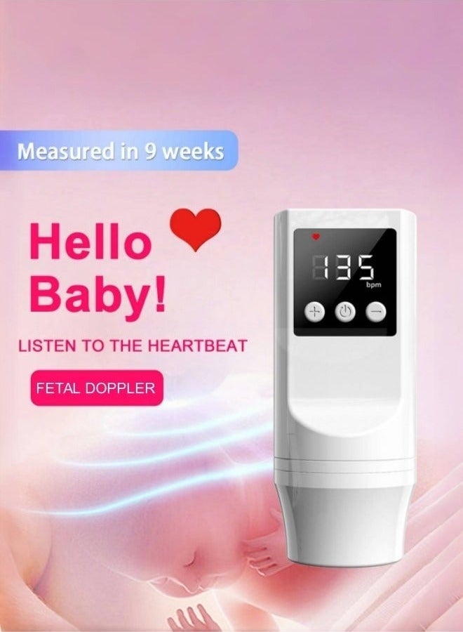 NH Portable Ultrasound Doppler Fetal Monitor - Prenatal Heart Rate Tracker with LCD Display & Headphones, Real-Time Monitoring for Expectant Mothers - Image 3