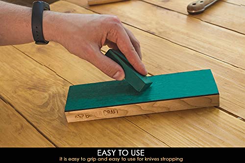 BeaverCraft Leather Strop Compound for Knife Sharpening - Green Polishing Compounds 2 OZ -Stropping Compound - Honing Buffing Compounds P02 - Image 2