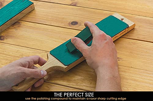 BeaverCraft Leather Strop Compound for Knife Sharpening - Green Polishing Compounds 2 OZ -Stropping Compound - Honing Buffing Compounds P02 - Image 5