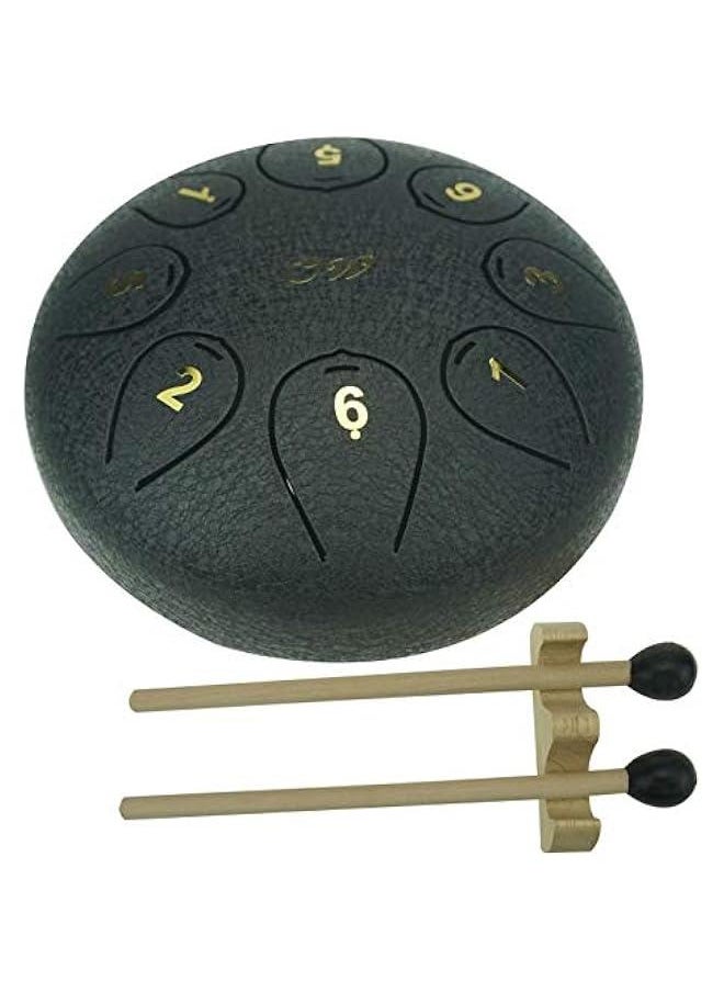 6 inches C Major Steel Tongue Drum Black 8 Notes Tank Drum with Couple of Mallets, Beautifully Finished and Peaceful Sound, Ideal for Meditation and Healing, Easy to Learn and Play - pzsku/Z2B26A66CC1EDB37017CAZ/45/_/1725090482/46f72f97-75d8-4c19-9129-f27fd6005507