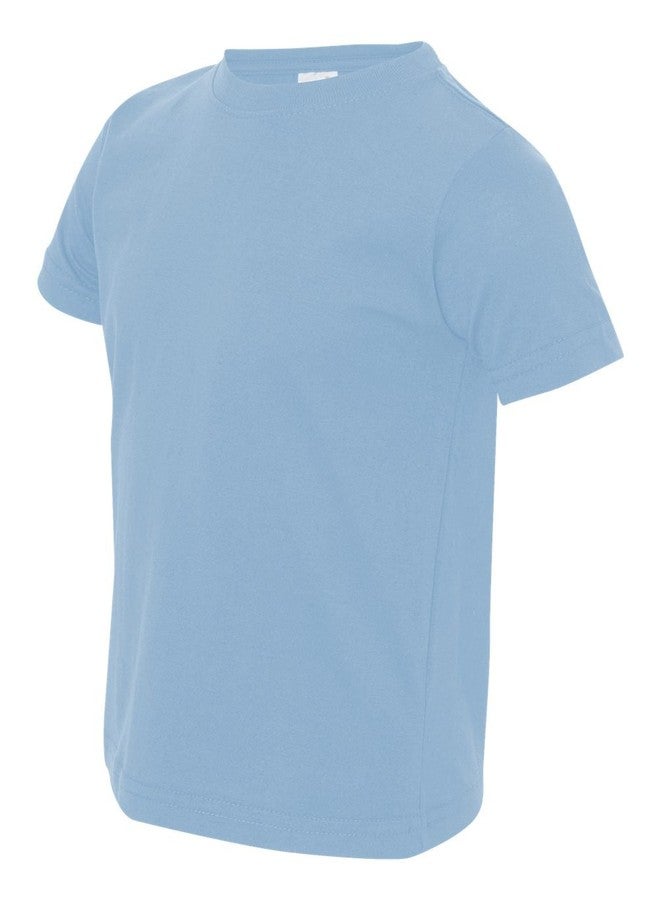 Rabbit Skins boys 4.5 oz. Fine Jersey T-Shirt(3321)-LIGHT BLUE-3T - Image 2