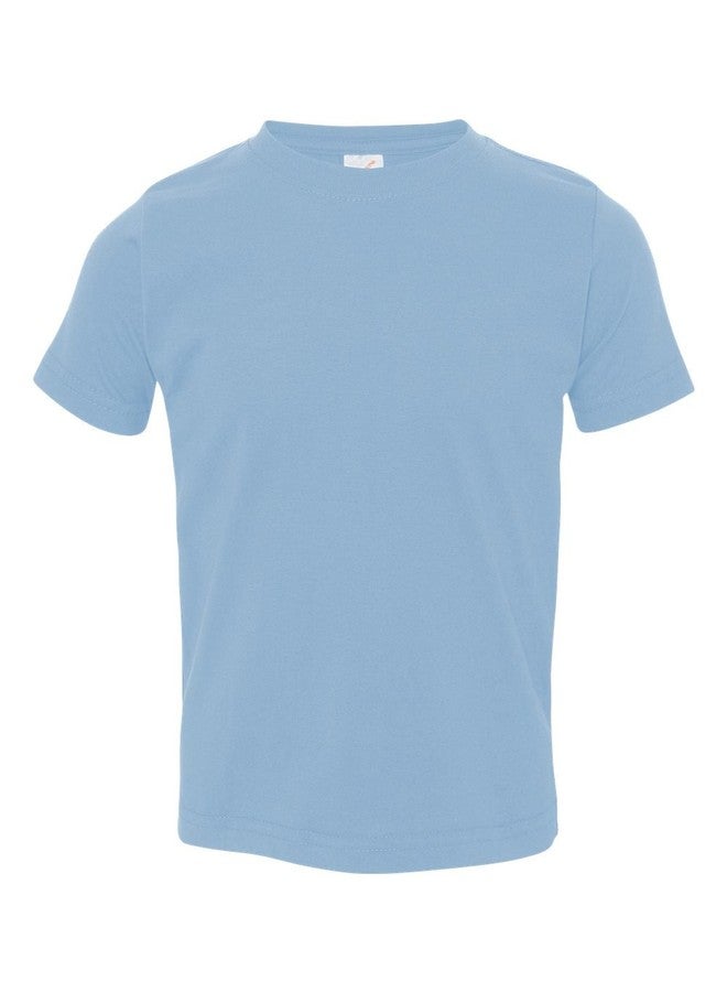 Rabbit Skins boys 4.5 oz. Fine Jersey T-Shirt(3321)-LIGHT BLUE-3T - Image 1