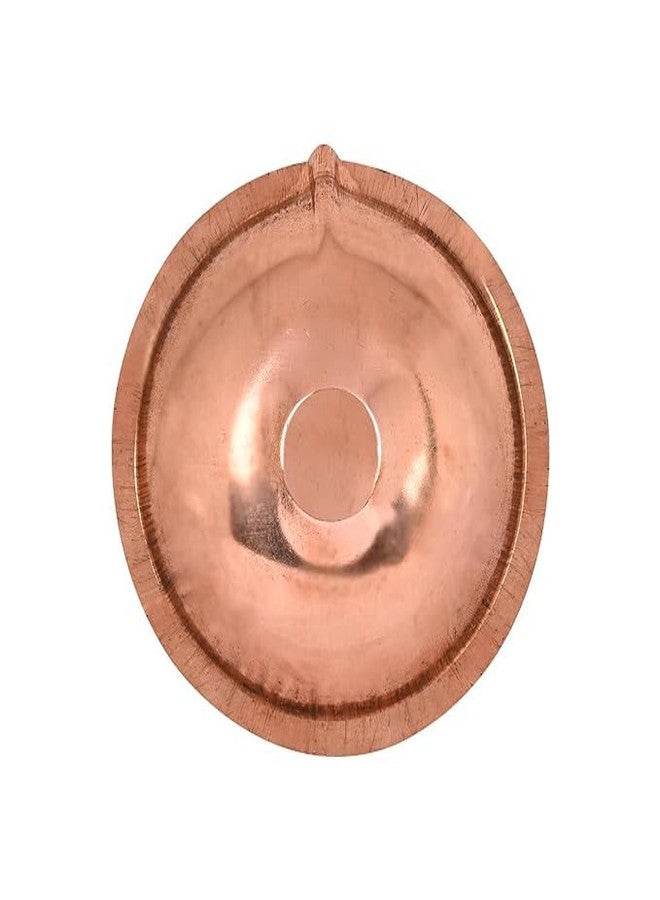 ROLIMOLI Copper Akhand Diya (Size 1) -25 Gm | High Quality Oil Lamp for Daily Puja & Other Religious Rituals, Home, Office & Temples Festive Gifts | Copper Diya for Home Decor (2cm H x 8cm L) - Image 4