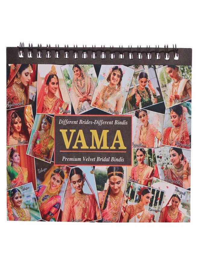 VAMA Multicolour Stone Bindi Kumkum Forehead Sticker Bindiya Bindi Booklet for Ladies & Girls (Medium Size 252 Stone Bindis Booklet) - Image 3