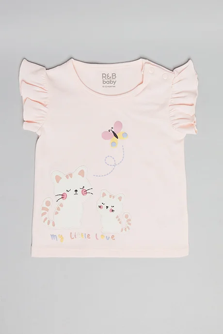 R&B Printed Top & Shorts with Headband Set