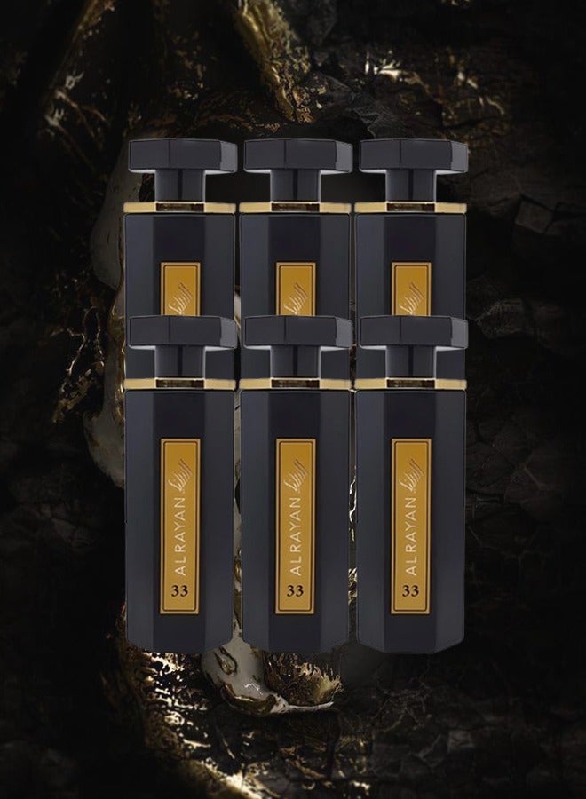 Alrayan 6 Pieces Alrayan Perfume 33 For Men 100ml EDP - Image 1