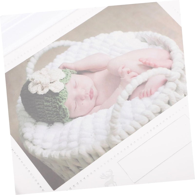 VOSAREA Hand and Footprint Picture Frame Creative Milestone Keepsake for Newborns Photo Frame and Cardboard Construction for Home Decoration - Image 2