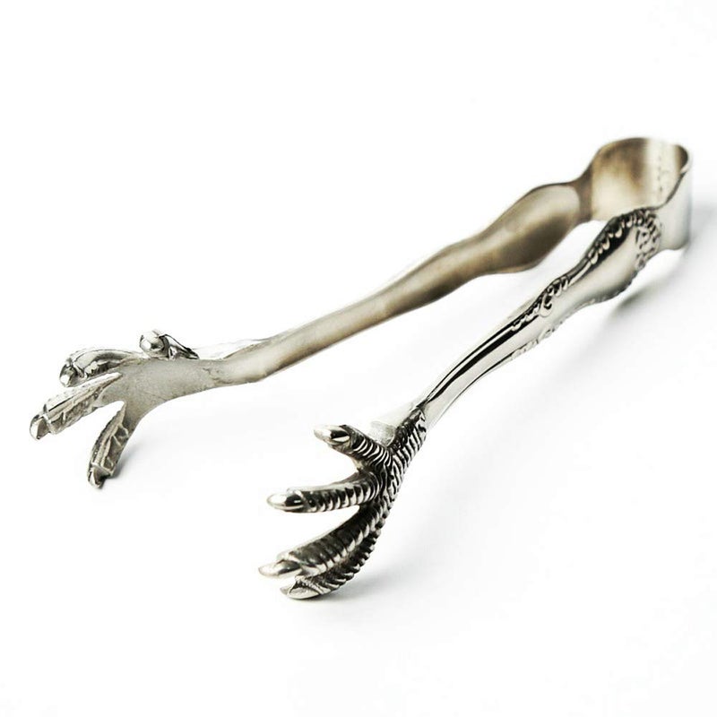 MASSJOY Bar Ice Hockey Special Eagle Claw Shape Ice Tongs Serving Tongs
