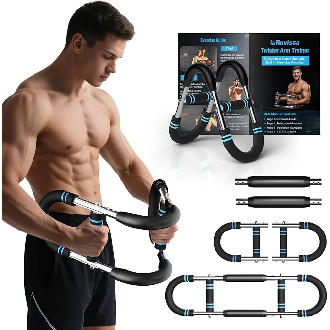 Rovista TWISTER ARM TRAINER  40110LB ADJUSTABLE RESISTANCE CHEST WORKOUT EQUIPMENT  PORTABLE CHEST CLIP TRAINER AND ARM EXERCISER FOR VISIBLE GAINS AND SCULPTED MUSCLE - Image 5