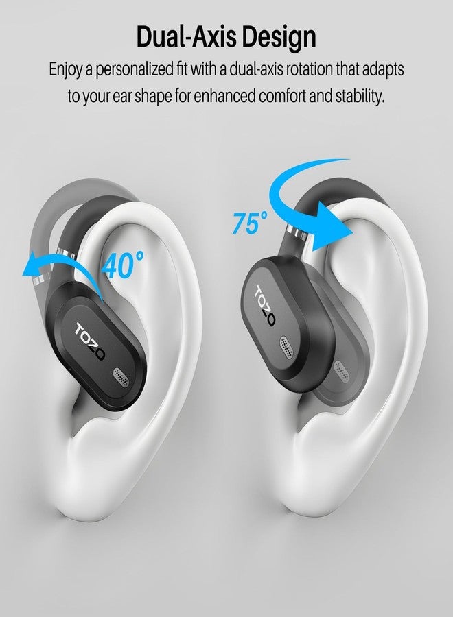TOZO OpenWear Open Ear Earbuds, AI Translation Real Time 145+ Languages - Image 2