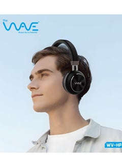 Wave WV-HP10 Wireless On-Ear Headphones - Pure Bass-gaming -Black  - Image 2