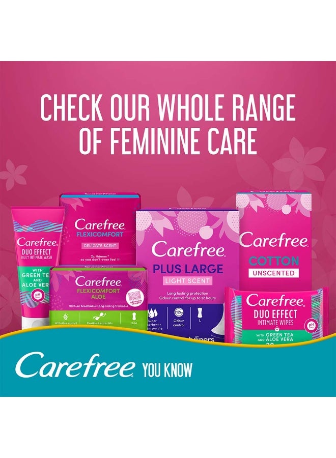 Carefree Plus Large Light Scented Panty Liners, Pack Of 20's - Image 2