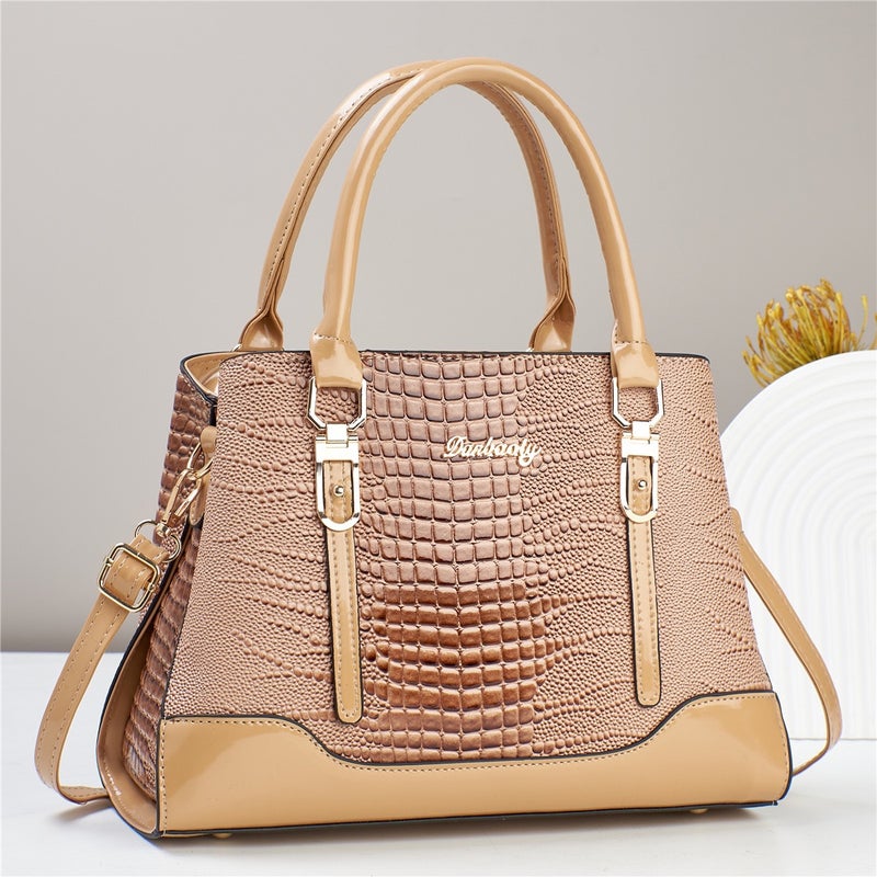 Handbag Women'S Fashionable New Trendy Crossbody Bag Large Capacity Retro All-Match Style Shoulder Bag Texturized - Image 1
