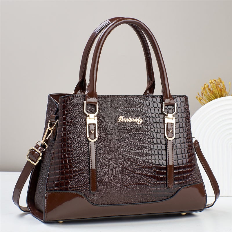 Handbag Women'S Fashionable New Trendy Crossbody Bag Large Capacity Retro All-Match Style Shoulder Bag Texturized - Image 3