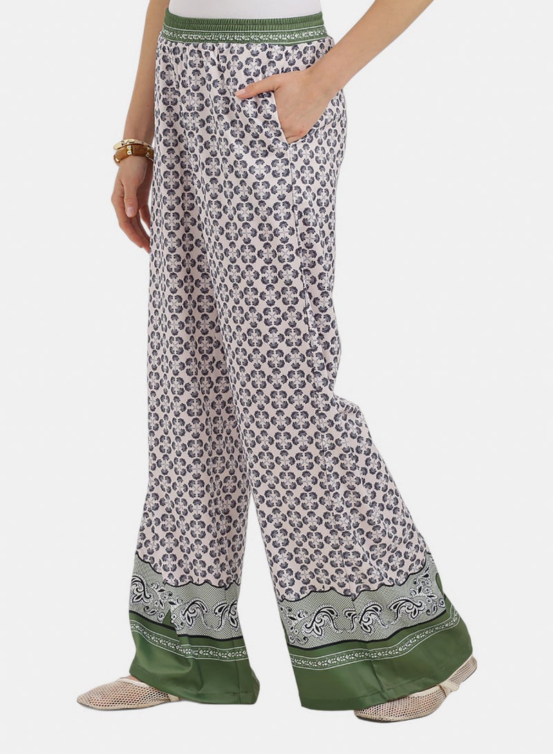 Carina Printed Wide Leg Pants - Image 2