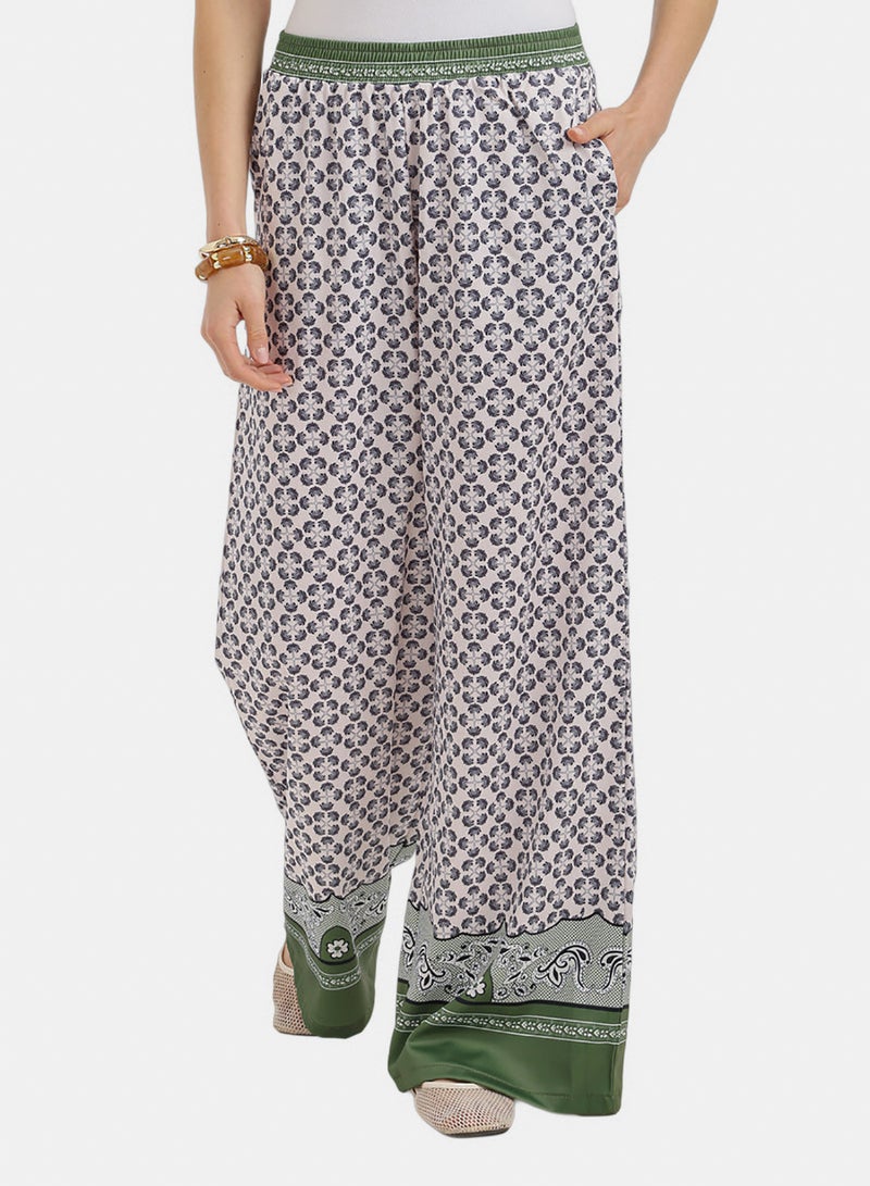 Carina Printed Wide Leg Pants - Image 1
