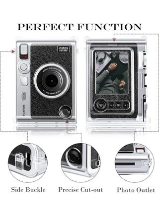 Instax Mini EVO Case, PC Hard Clear Case for Fujifilm Instant Mini EVO Camera, 9H Hardness Screen Protector with Shoulder Strap (Clear) - view 5