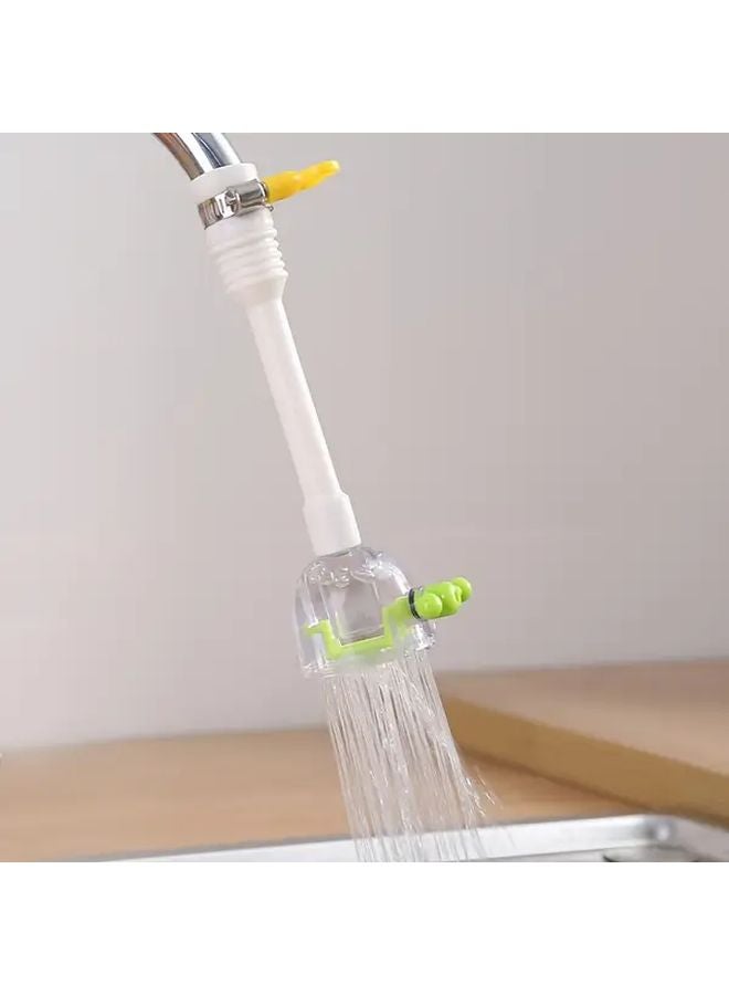 Green Water Saving Telescopic Faucet Filter Tool With Spray Head Extension - Image 1