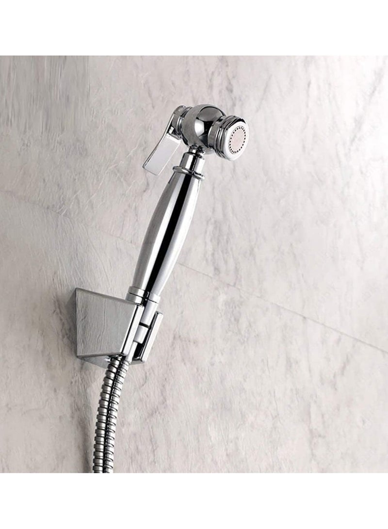 Rubik Shower Head Holder, Solid Brass Handheld Shower Mounting Bracket Wall Mount with Screws Brushed Nickel (1 Pack)  - Image 5