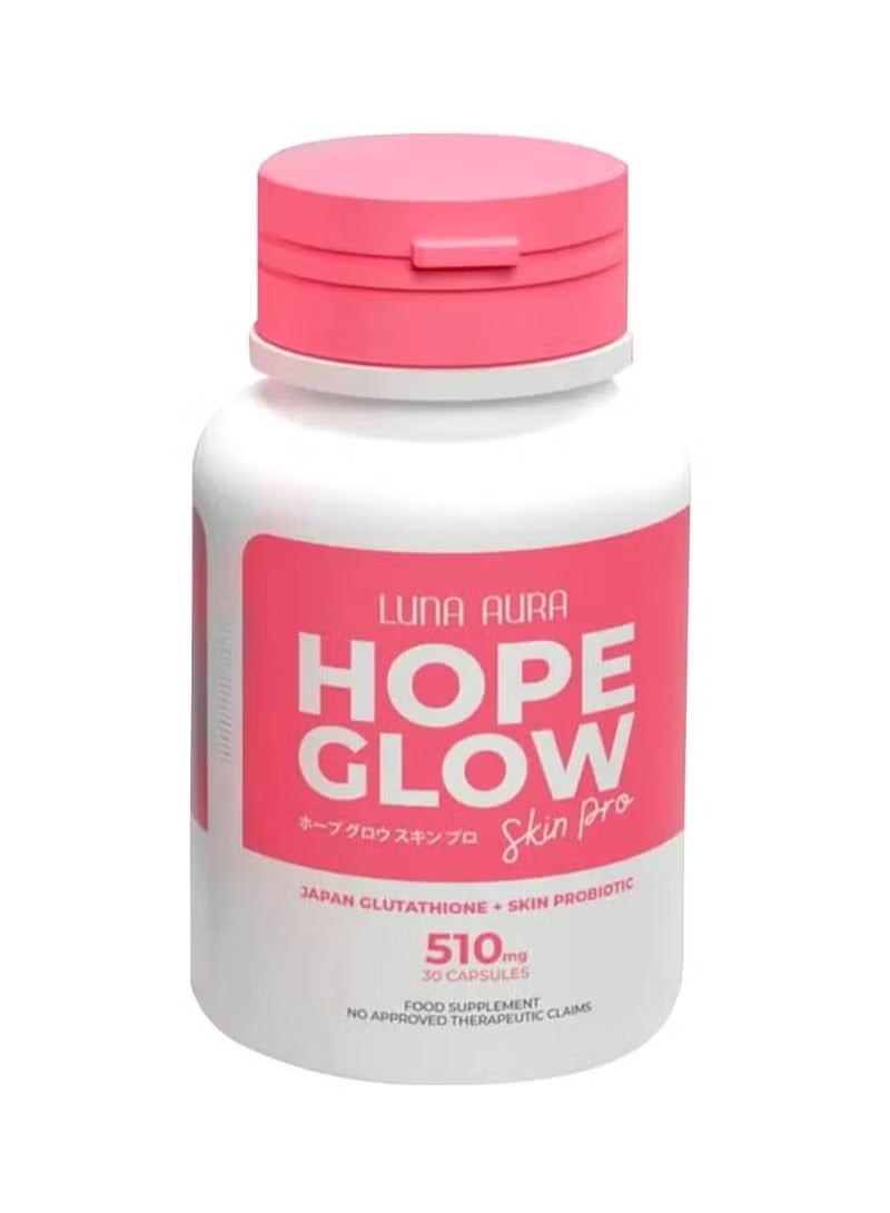 LUNA AURA Hobby Glow Lite Skin Pro+ Probiotic 510mg 30 Capsules