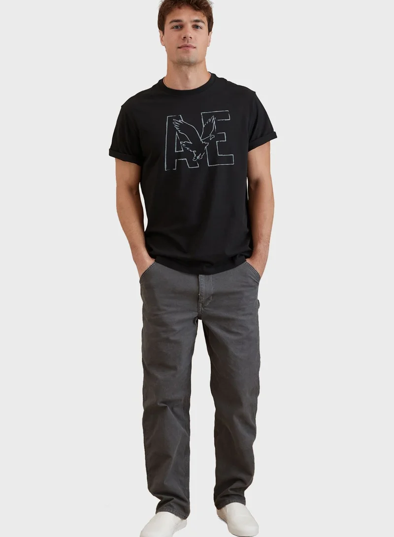 American Eagle Graphic Crew Neck T-Shirt