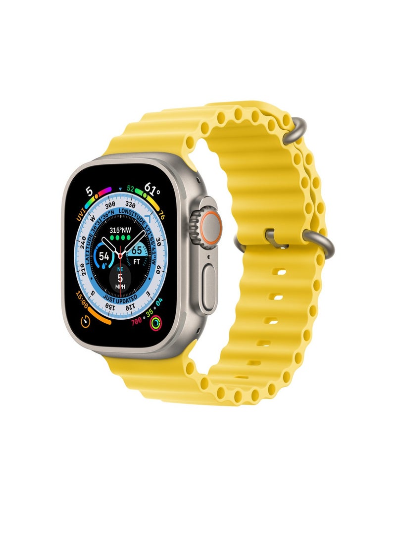 Soft Silicone Ocean Band Compatible With Apple Watch Ultra Band 49mm,45mm,44mm,42mm for Men And Women High Quality Adjustable Bands - Image 2