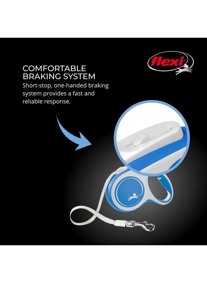 Flexi New Comfort Retractable Dog Leash (Tape), for Dogs Up to 110 lbs, 26 ft, Large, Blue/Pastel|German Quality Product - Image 5