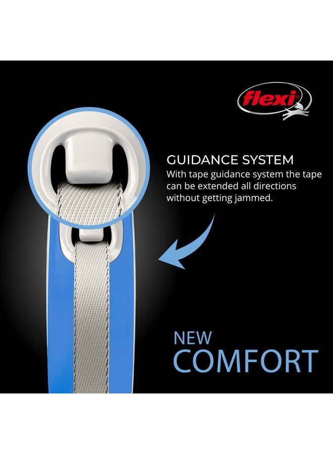 Flexi New Comfort Retractable Dog Leash (Tape), for Dogs Up to 110 lbs, 26 ft, Large, Blue/Pastel|German Quality Product - Image 4