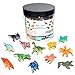 AiFanS Mini Dinosaur Toys for Kids 72 PCS Educational Dinosaur Figures Set for Counting Sorting STEM Activities Easter Eggs Filler with Storage Box - Image 2
