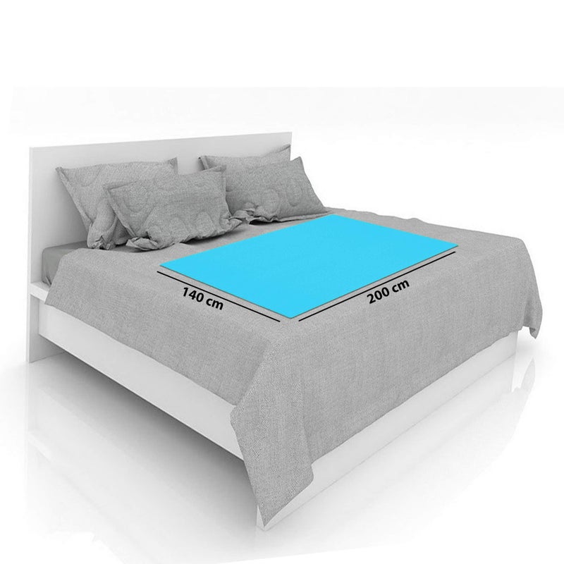 POLKA TOTS Waterproof & Reusable Baby Bed Protector Absorbent Mat Dry Sheet for New Born Infants (Mint, 140 X 200 CM, Extra Large) - Image 5