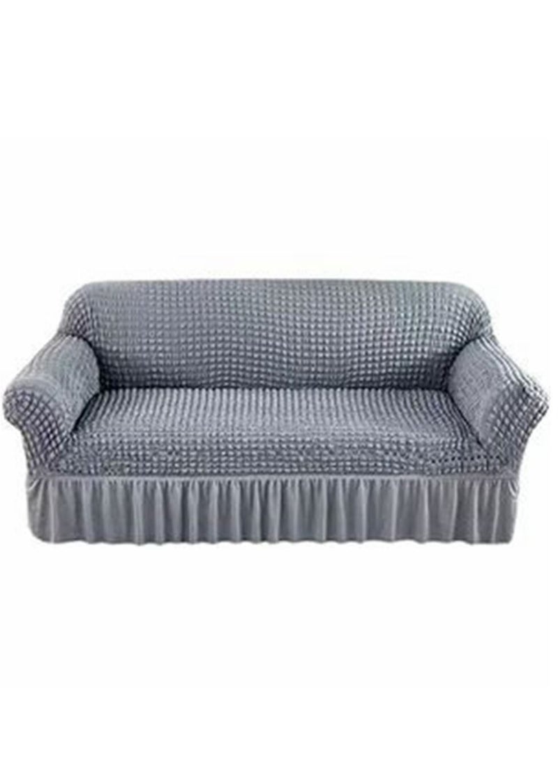 Cool Baby COOLBABY Universal High Elastic Sofa Cover Puff Sleeve Gauze Skirt Sofa Cover Three-seat Sofa Cover Armchair Furniture Protection Universal Full Cover (Grey) - Image 1