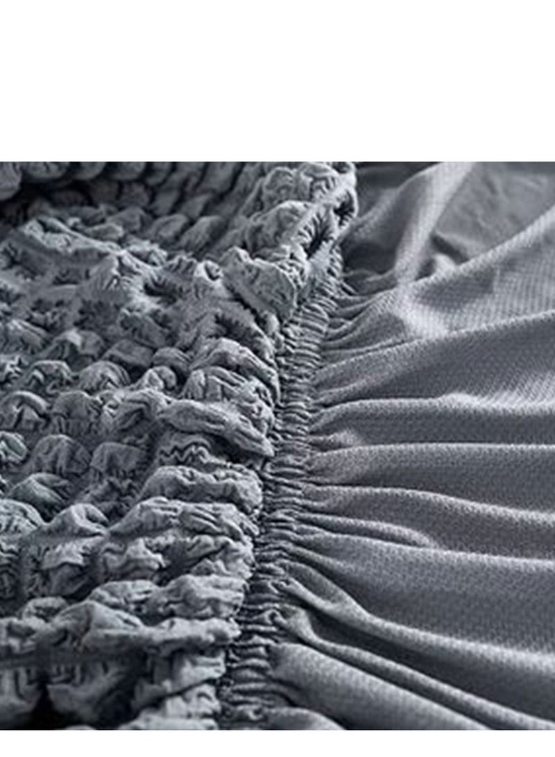 Cool Baby COOLBABY Universal High Elastic Sofa Cover Puff Sleeve Gauze Skirt Sofa Cover Three-seat Sofa Cover Armchair Furniture Protection Universal Full Cover (Grey) - Image 5