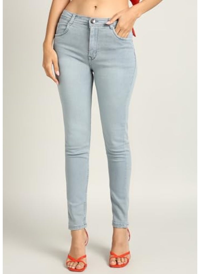 Nifty Women's Denim Slim Fit High Waist Jeans - Image 2