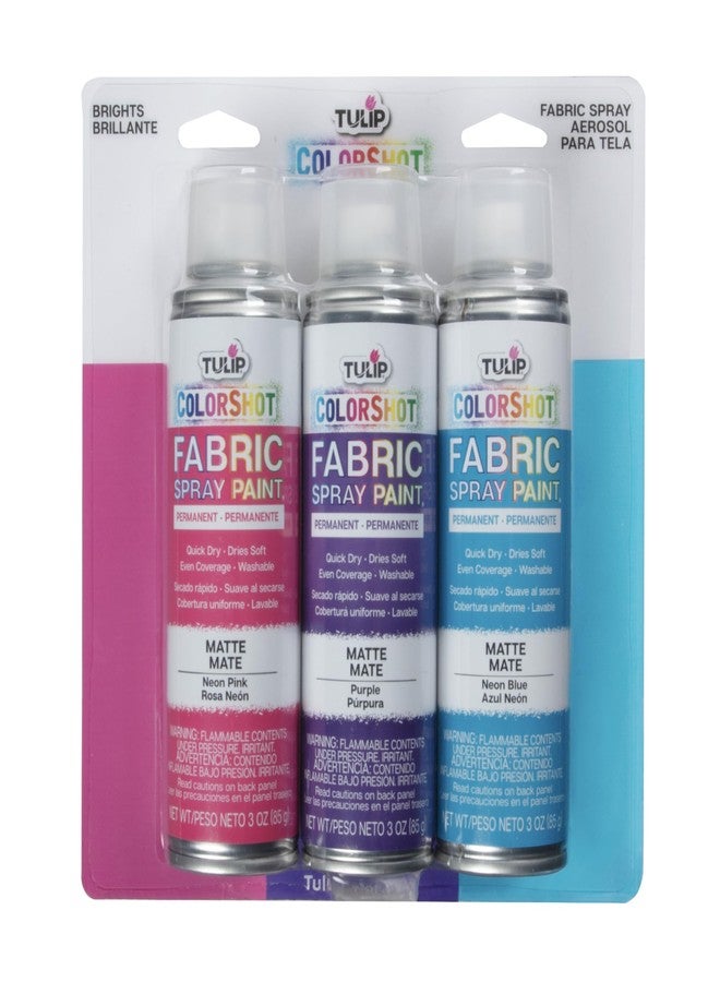 Tulip ColorShot Instant Fabric Color 3oz. Brights Variety 3 Pack - Image 1