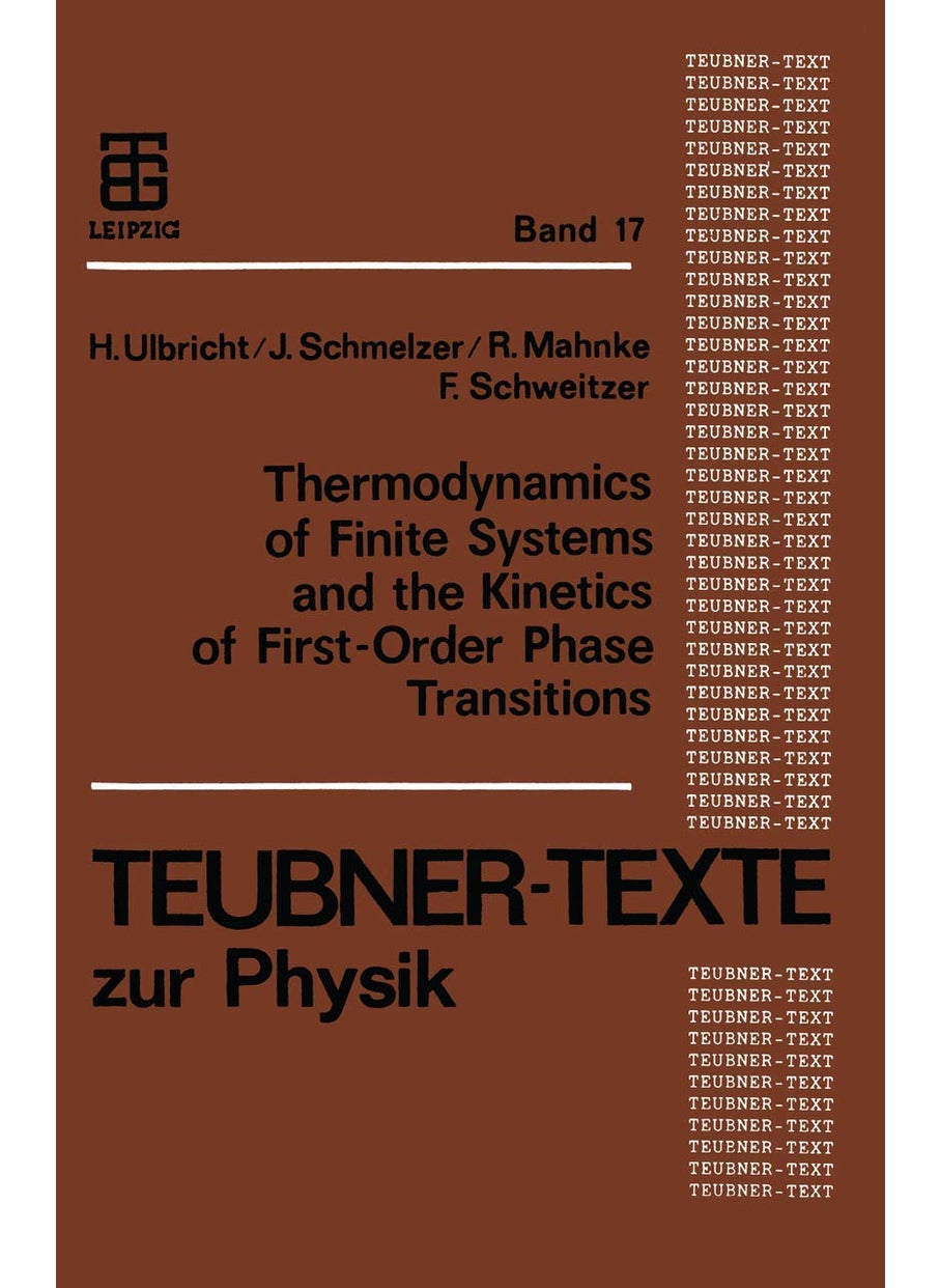 Thermodynamics of Finite Systems and the Kinetics of First-Order Phase Transitions 