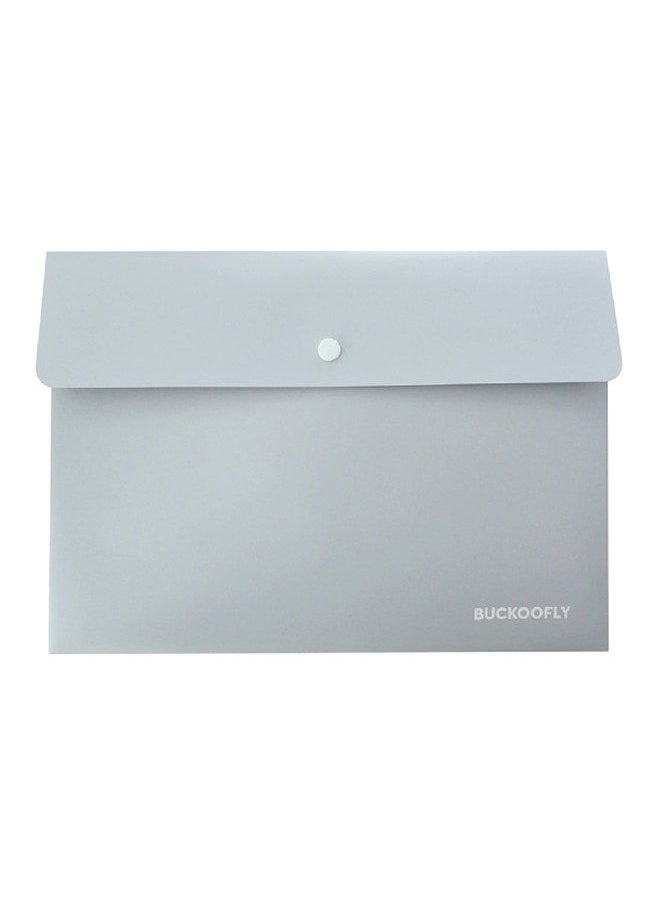 Generic - Expanding File Folder 1 Pocket Plastic Envelope File Organizer with Smap Button Closure  Portable A4 Size Desktop Document Storage for Coupon Invoice Receipt Cards Tickets Business Study Home Work - Image 1